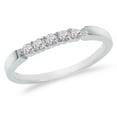 thumbnail image 1 of 14K White Gold .25 ct Diamond Five Stone Band Ring, 1 of 2