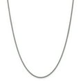 thumbnail image 1 of 14K White Gold 2mm Semi-solid 3-Wire Wheat Chain 24 Inch, 1 of 6