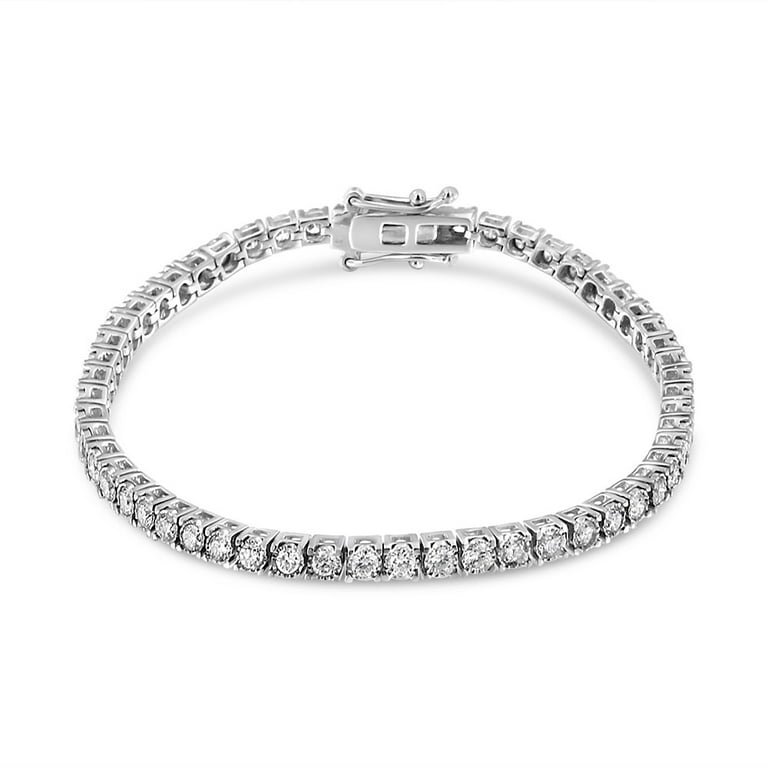 14K White Gold 3.0 Cttw Miracle Set Round Cut Lab Grown Diamond Illusion 7