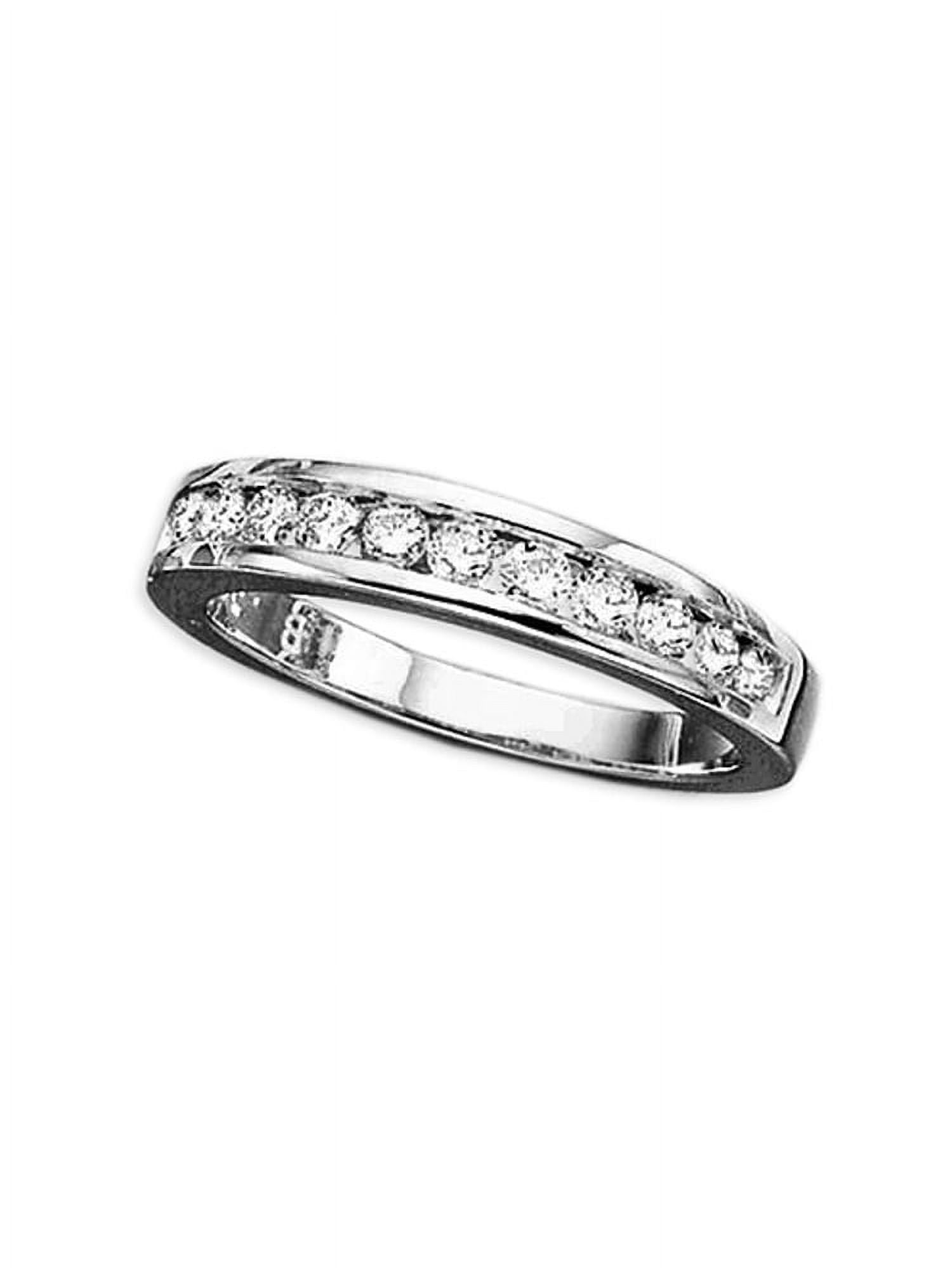 14K White Gold 3/4 ct. Diamond Bridal Wedding Band