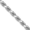 thumbnail image 1 of 14K White Gold 3.5 mm Diamond-Cut Rope with Lobster 26 in. Clasp Chain, 1 of 1