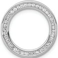 thumbnail image 1 of 14K White Gold 3/8Ct. Diamond Channel Set Large Circle Chain Slide Made In India pm4711-040-wa, 1 of 5