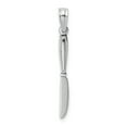 thumbnail image 1 of 14K White Gold 3-D Polished Table Knife Charm K7344W, 1 of 4