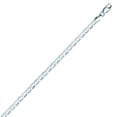 thumbnail image 1 of 14K White Gold 3 Mariner Chain in 18 inch, 22 inch, 24 inch, 20 inch, & 30 inch, 1 of 1
