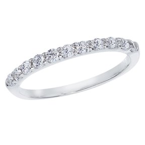 14K White Gold .33 ct Diamond Band Ring