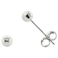 thumbnail image 1 of 14K White Gold 3mm-8mm Ball Stud Earrings - Push Back Backings - Polished Finish - W3MM, 1 of 2