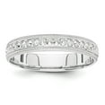 thumbnail image 1 of 14K White Gold 3mm Design Etched Wedding Band - Size 5, 1 of 2
