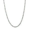 thumbnail image 1 of 14K White Gold 4.0mm Flat Figaro Chain Necklace Size 26, 1 of 3
