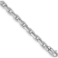 thumbnail image 1 of 14K White Gold 4.2mm Hand-Polished Fancy Link Bracelet (7.25 X 4.2) Made In Peru wlk686-7.25, 1 of 5