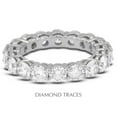 thumbnail image 1 of 14K White Gold 4-Prong Setting 1.31 Carat Total Natural Diamonds Basket Eternity Ring, 1 of 1