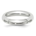 thumbnail image 1 of 14K White Gold 4 mm Standard Comfort Fit Wedding Band, Size 11, 1 of 1