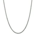 thumbnail image 1 of 14K White Gold 4mm Diamond Cut Rope Chain 24 IN, 1 of 6