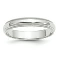 thumbnail image 1 of 14K White Gold 4mm Milgrain Band Ring Size 10, 1 of 7