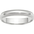 thumbnail image 1 of 14K White Gold 4mm Milgrain Band (Size 5) Made In United States wm040-5, 1 of 5