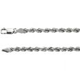 thumbnail image 1 of 14K White Gold 4mm Rope 20" Chain, 1 of 1