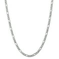 thumbnail image 1 of 14K White Gold 5.35mm Semi-Solid Figaro Chain 20 Inch, 1 of 6