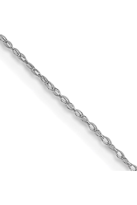 14K White Gold .5 mm Carded Cable Rope Chain (22 X 0.5) Made In United States 5rw-22