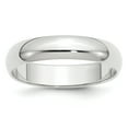 thumbnail image 1 of 14K White Gold 5mm Half-Round Band Ring Size 6, 1 of 7