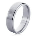thumbnail image 1 of 14K White Gold 6mm Satin Finished Wedding Band (Size 5 to 12), 7, 1 of 2