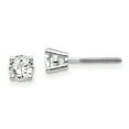 thumbnail image 1 of 14K White Gold .70ct SI3 G-I Diamond Stud Thread On and Off Post Earrings, 1 of 5