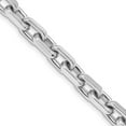 thumbnail image 1 of 14K White Gold 9 inch 7mm Hand Polished Fancy Link with Lobster Clasp Chain QWLK440-9, 1 of 2