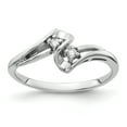 thumbnail image 1 of 14K White Gold AA Diamond Ring Size 6, 1 of 7