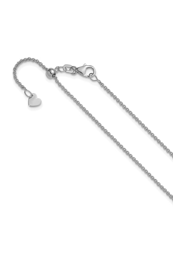 14K 18 inch 1mm Diamond-cut Parisian Wheat with Lobster Clasp Chain