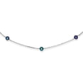 thumbnail image 1 of 14K White Gold Black FW Cultured Pearl Necklace, 1 of 3