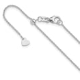 thumbnail image 1 of 14K White Gold Cable Chain Styles Necklace Adjustable 1.1 mm Round 22 inch, 1 of 6