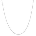 thumbnail image 1 of 14K White Gold Carded Cable Rope Chain Necklace - .4 Grams - 16 Inch - 0.5mm - Spring Ring, 1 of 2