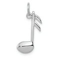 thumbnail image 1 of 14K White Gold Charm Pendant 21 mm 10 Polished Flat-Backed Musical Note, 1 of 4