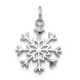 thumbnail image 1 of 14K White Gold Charm Pendant 21 mm 14 Snowflake, 1 of 3