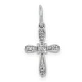 thumbnail image 1 of 14K White Gold Charm Pendant Diamond Round .03Ct. Cross, 1 of 4