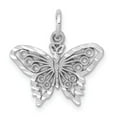 thumbnail image 1 of 14K White Gold Charm Pendant Themed 18 mm 17 Butterfly, 1 of 3