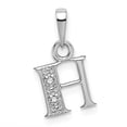 thumbnail image 1 of 14K White Gold Charm Pendant Themed Diamond Round 15 mm 8, 1 of 4