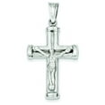 thumbnail image 1 of 14K White Gold Crucifix Pendant Charm Religious, 1 of 4