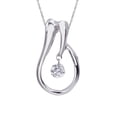 thumbnail image 1 of 14K White Gold Dashing Diamonds Pendant, 1 of 1
