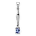 thumbnail image 1 of 14K White Gold Diamond & 0.20 Tanzanite Pendant, 1 of 1