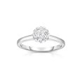 thumbnail image 1 of 14K White Gold Diamond (0.50 Ct, G-H Color, SI2 Clarity) Cluster Ring, 1 of 4