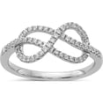 thumbnail image 1 of 14K White Gold Diamond Celtic Knot Ring (Size 7) Made In India rm5731-026-wa, 1 of 5