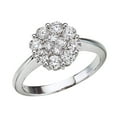 thumbnail image 1 of 14K White Gold Diamond Clustaire Ring (1 carat), 1 of 2