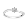 thumbnail image 1 of 14K White Gold Diamond Cluster Ring, 1 of 6