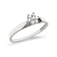 thumbnail image 1 of 14K White Gold Diamond Cluster Ring, 1 of 2