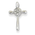 thumbnail image 1 of 14K White Gold Diamond Cross Pendant XP3649AA, 1 of 2