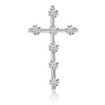 thumbnail image 1 of 14K White Gold Diamond Cross Pendant with 18" Chain, 1 of 3
