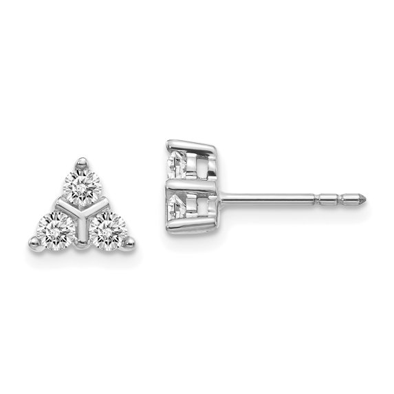 14K White Gold Diamond Earrings (0.48Ct)