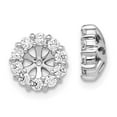 thumbnail image 1 of 14K White Gold Diamond Earrings Jackets, 1 of 1