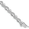 thumbnail image 1 of 14K White Gold Diamond Infinity Link Bracelet (7 X 5) Made In India bm4637-050-wa, 1 of 5
