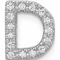 thumbnail image 1 of 14K White Gold Diamond Letter D Initial Charm (10.12 X 8.61) Made In India -Jewelry By Sweet Pea, 1 of 7