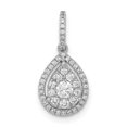 thumbnail image 1 of 14K White Gold Diamond Pear Shape Pendant (0.343Cttw), 1 of 7